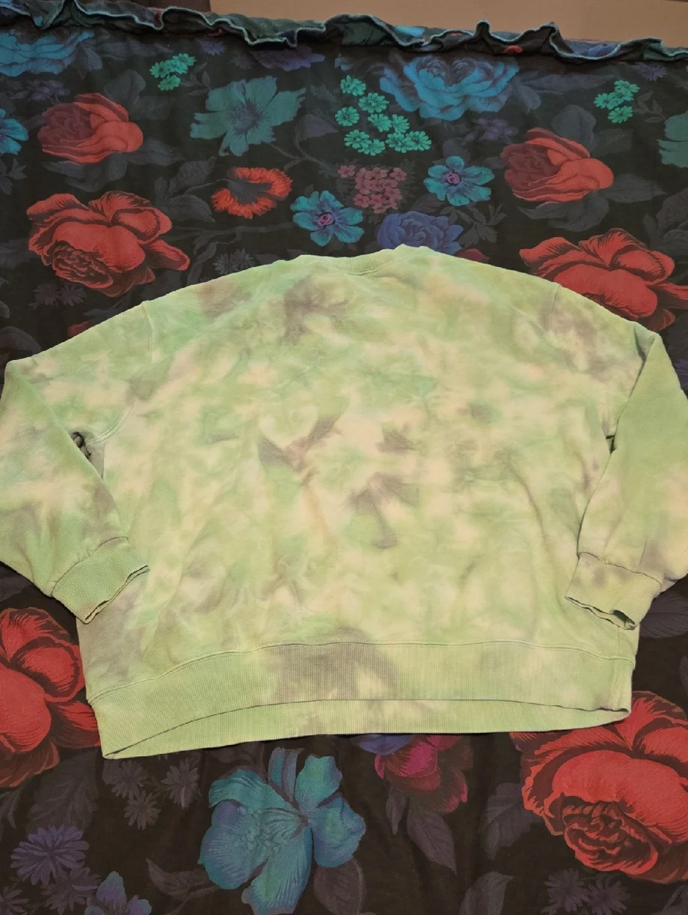 Wild fable Light Green Tie-Dye Crewneck Sweatshirt - Picture 3 of 4